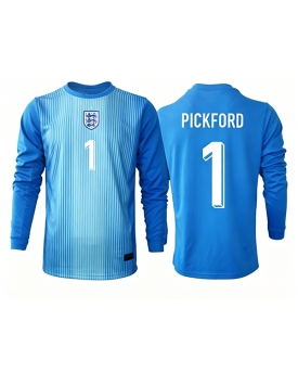 Billige Fotballdrakt England Jordan Pickford #1 Keeper Replika Hjemmedrakt VM 2026 Langermet Billige Fotballdrakt England Jordan Pickford #1 Keeper Replika Hjemmedrakt VM 2026 Langermet
